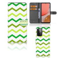Samsung Galaxy A72 | Telefoon Hoesje | Zigzag Groen