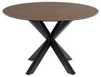 Eettafel Axel Rond Keramiek Bruin Ø120cm - Giga Living