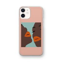 Orange lips: iPhone 12 mini Transparant Hoesje Orange lips: iPhone 12 mini Transparant Hoesje