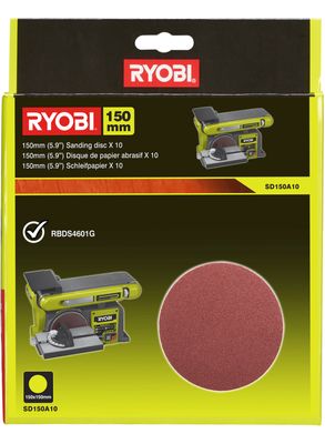 Ryobi SD150A10 | 10-delig Schuurpapier Set voor Tafelzaag compatibel met RBDS4601G - 5132003685 - 5132003685