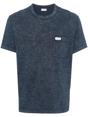 Fay t-shirt en coton à logo appliqué - Bleu