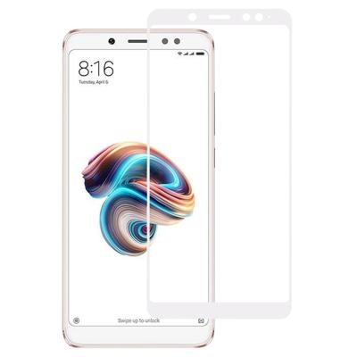 0 33 mm 9H 2.5D volledig scherm volledig zelfklevende gehard glas Film voor Xiaomi Redmi Note 5 Pro(White)