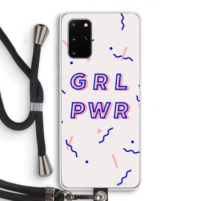 GRL PWR: Samsung Galaxy S20 Plus Transparant Hoesje met koord