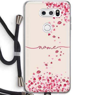 Hartjes en kusjes: LG V30 Transparant Hoesje met koord
