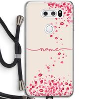 Hartjes en kusjes: LG V30 Transparant Hoesje met koord