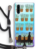 Sansevieria: Huawei P30 Transparant Hoesje met koord