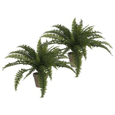 Varen kunstplant - 2x - groen - 45 x 70 cm - Kamerplant