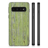 Samsung Galaxy S10 Grip Case Green Wood