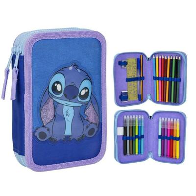 Pennenzak Stitch Blauw 12,5 x 19,5 x 4,5 cm