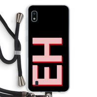 Monogram: Samsung Galaxy A10 Transparant Hoesje met koord