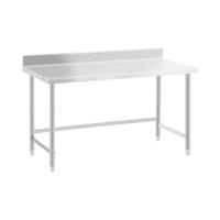 RVS werktafel - ECO - 150 x 70 cm - 93 kg - achterwand - Royal Catering