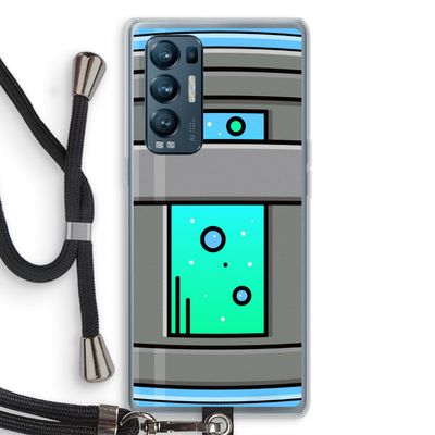 Chug Bottle: Oppo Find X3 Neo Transparant Hoesje met koord