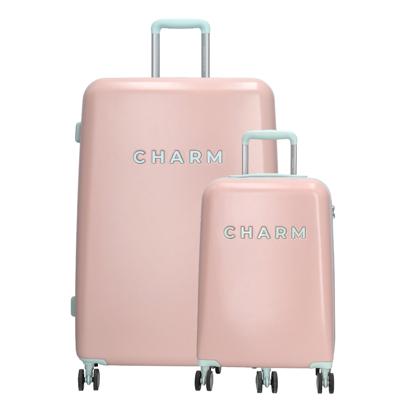 Charm London Capetown Travel Trolley Set-Soft Pink