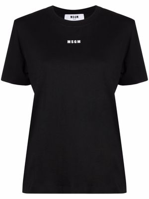 MSGM t-shirt à logo imprimé - Noir