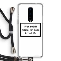 I'm dope: OnePlus 8 Transparant Hoesje met koord
