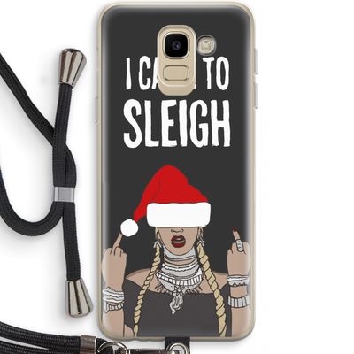 Came To Sleigh: Samsung Galaxy J6 (2018) Transparant Hoesje met koord