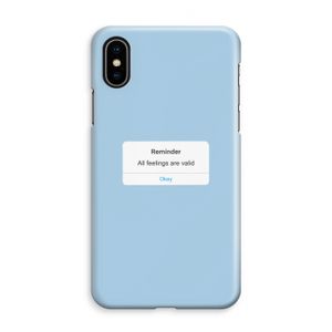 Reminder: iPhone XS Max Volledig Geprint Hoesje