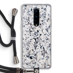 Gespikkelde marmer: OnePlus 8 Transparant Hoesje met koord