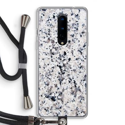 Gespikkelde marmer: OnePlus 8 Transparant Hoesje met koord