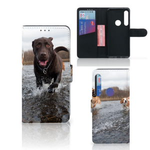 Motorola One Action Telefoonhoesje met Pasjes Honden Labrador