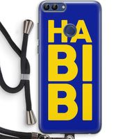 Habibi Blue: Huawei P Smart (2018) Transparant Hoesje met koord