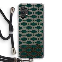 Moroccan tiles: Samsung Galaxy A32 5G Transparant Hoesje met koord