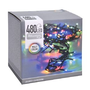 Kerstverlichting - gekleurd - 480 leds - 3600 cm - groen snoer