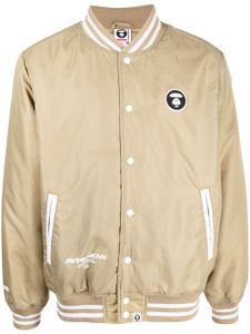 AAPE BY *A BATHING APE® veste bomber à patch logo - Marron