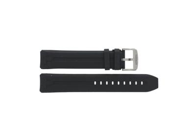 Horlogeband Tissot T603045478 / XL Rubber Zwart 23mm