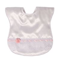 Soft Touch Slabbetje Lace & Rose 33 Cm Satijn Wit - thumbnail