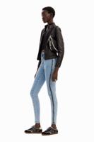 Skinny jeans franjes - BLUE - 44