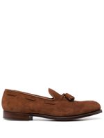 Crockett & Jones mocassins à glands en daim - Marron