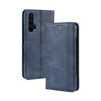 Magnetische Buckle retro Crazy Horse textuur horizontale Flip lederen case voor HUAWEI Honor 20pro met houder & kaartsleuven & fotolijstjes (blauw)