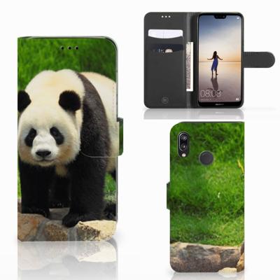 Huawei P20 Lite | Telefoonhoesje | Met pasjeshouder | Panda