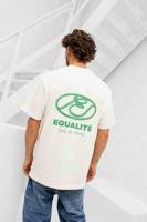 Equalité Arid Oversized T-Shirt Heren Gebroken Wit/Groen - Maat XS - Kleur: Gebroken WitGroen | Soccerfanshop
