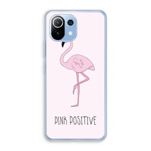Pink positive: Xiaomi Mi 11 Lite Transparant Hoesje