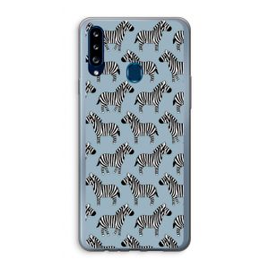 Zebra: Samsung Galaxy A20s Transparant Hoesje