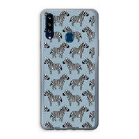 Zebra: Samsung Galaxy A20s Transparant Hoesje Zebra: Samsung Galaxy A20s Transparant Hoesje