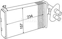 Kachelradiateur, interieurverwarming MAHLE, Inbouwplaats: Voor, u.a. für VW