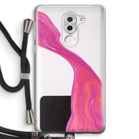 Paarse stroom: Honor 6X Transparant Hoesje met koord