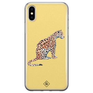 iPhone X/XS siliconen hoesje - Leo wild