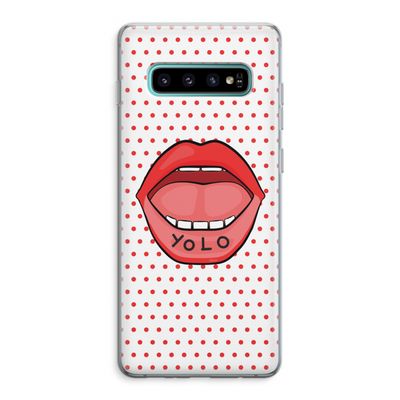 Yolo Denise: Samsung Galaxy S10 Plus Transparant Hoesje