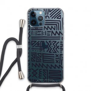 Marrakech print: iPhone 13 Pro Max Transparant Hoesje met koord