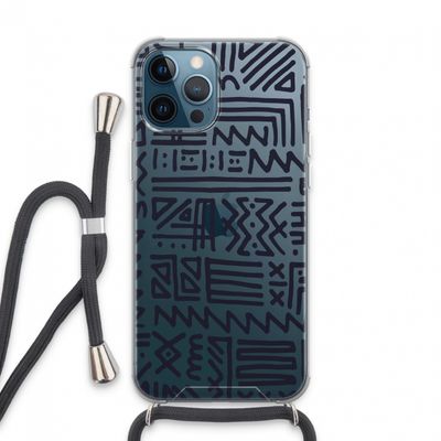 Marrakech print: iPhone 13 Pro Max Transparant Hoesje met koord