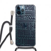 Marrakech print: iPhone 13 Pro Max Transparant Hoesje met koord