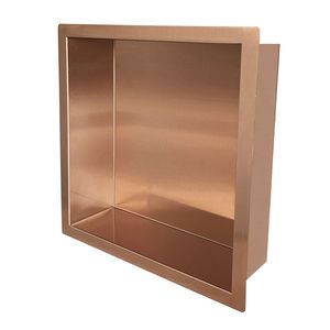 Wiesbaden Inbouwnis Novi 30x30x10 cm Brons