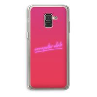 Vice Glow: Samsung Galaxy A8 (2018) Transparant Hoesje