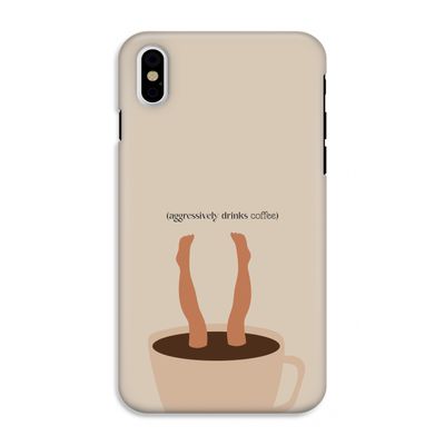 Aggressively drinks coffee: iPhone X Tough Case