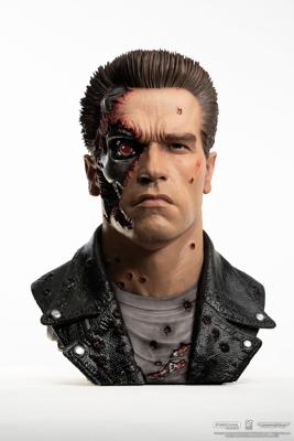 Terminator 2 Replik 1/1 T-800 Model 101 Battle Damaged Art Mask 47 cm