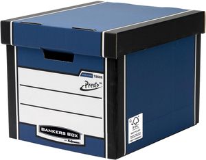 Bankers Box  premium hoge opbergdoos, ft 33 x 29,8 x 38,1 cm, blauw